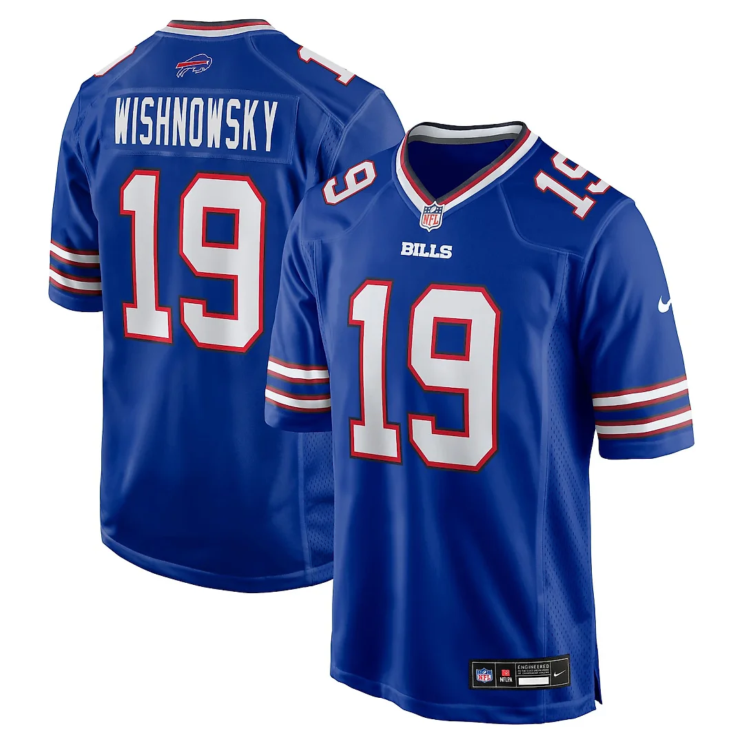 Zennovawear Mitch Wishnowsky Buffalo Bills Team Game Jersey - Royal