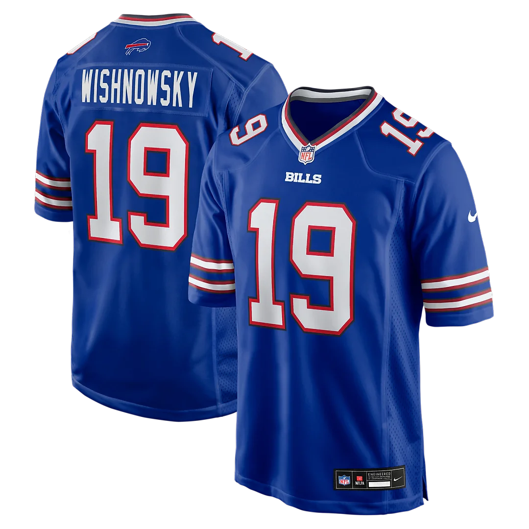 Zennovawear Mitch Wishnowsky Buffalo Bills Team Game Jersey - Royal