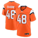 Zennovawear Mitchell Fraboni Denver Broncos Team Game Jersey - Orange