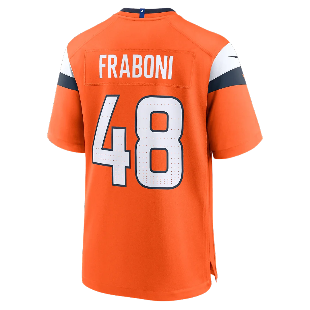 Zennovawear Mitchell Fraboni Denver Broncos Team Game Jersey - Orange