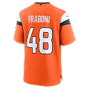 Zennovawear Mitchell Fraboni Denver Broncos Team Game Jersey - Orange