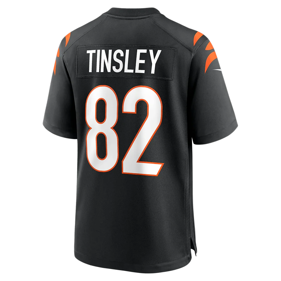 Zennovawear Mitchell Tinsley Cincinnati Bengals Team Game Jersey - Black