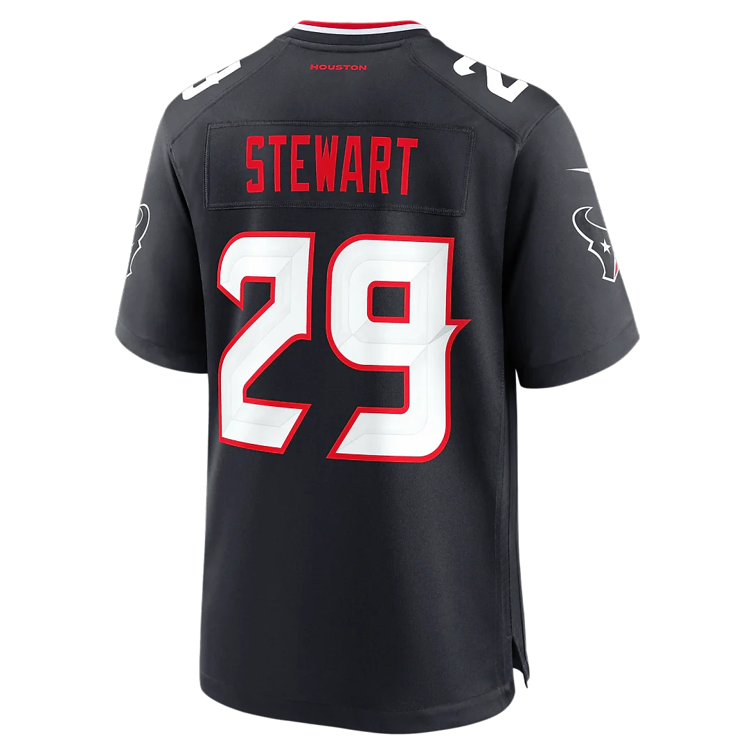 Zennovawear M.J. Stewart Houston Texans Team Game Jersey - Navy