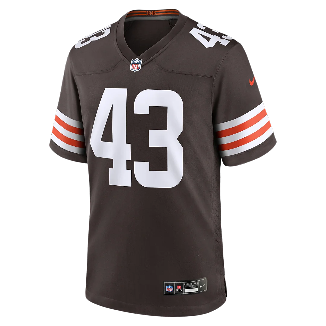 Zennovawear Mohamoud Diabate Cleveland Browns Team Game Jersey - Brown