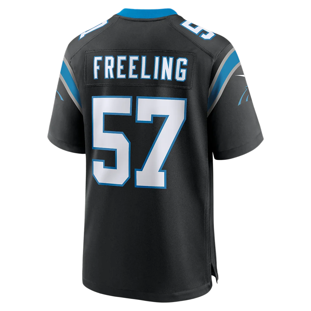 Zennovawear Monroe Freeling Carolina Panthers 2026 NFL Draft First Round Pick No. 19 Team Game Jersey - Black