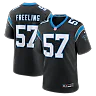 Zennovawear Monroe Freeling Carolina Panthers 2026 NFL Draft First Round Pick No. 19 Team Game Jersey - Black