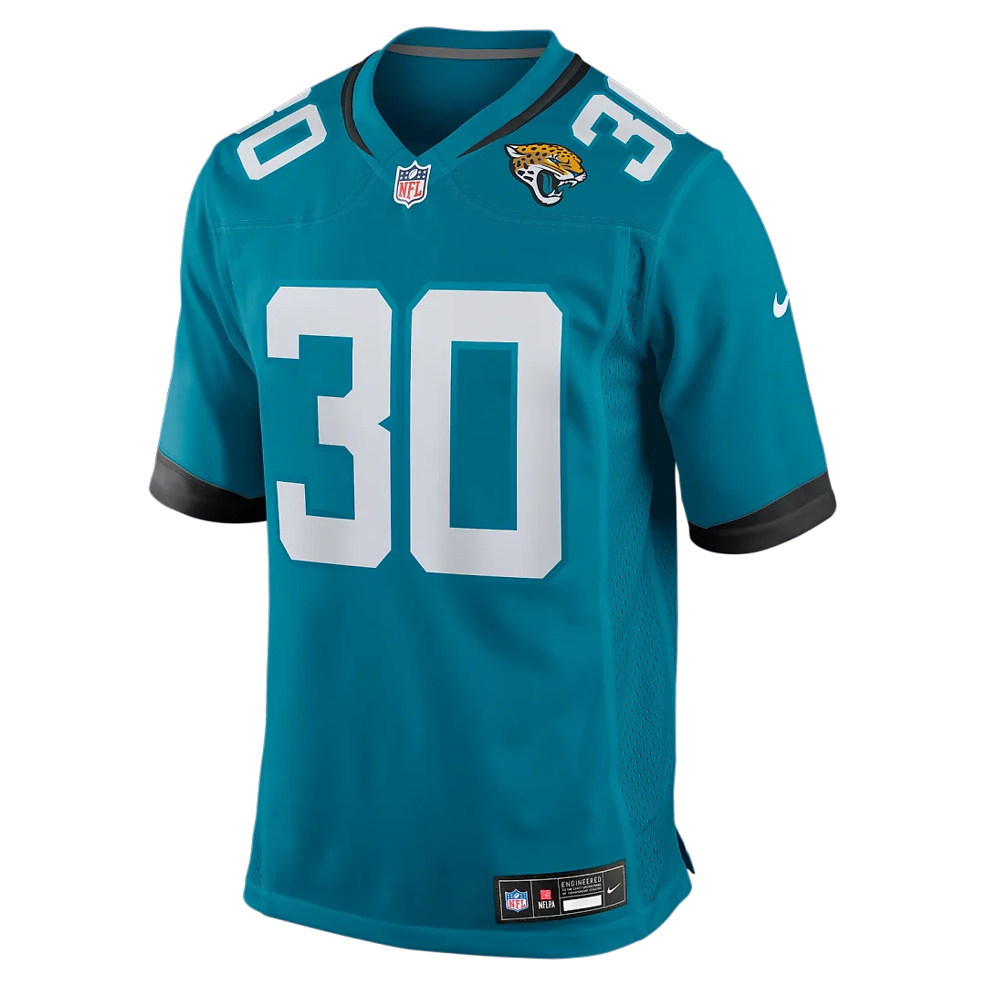 Zennovawear Montaric Brown Jacksonville Jaguars Game Player Jersey - Teal
