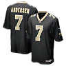 Zennovawear Morten Andersen New Orleans Saints Game Retired Player Jersey - Black