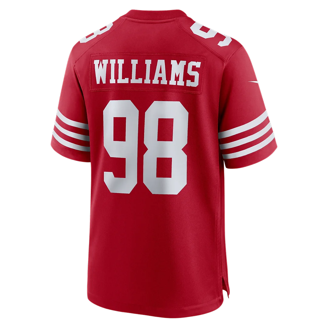 Zennovawear Mykel Williams San Francisco 49ers Game Player Jersey - Scarlet