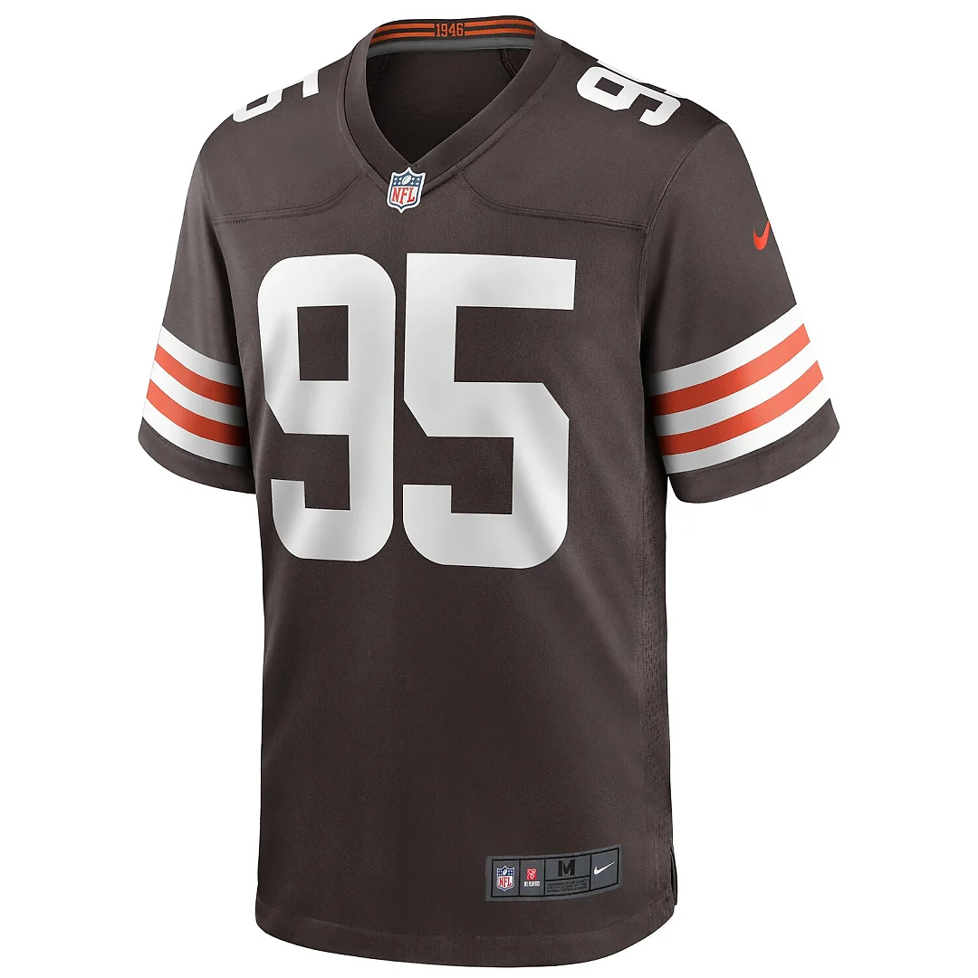 Zennovawear Myles Garrett Cleveland Browns Player Game Jersey - Brown