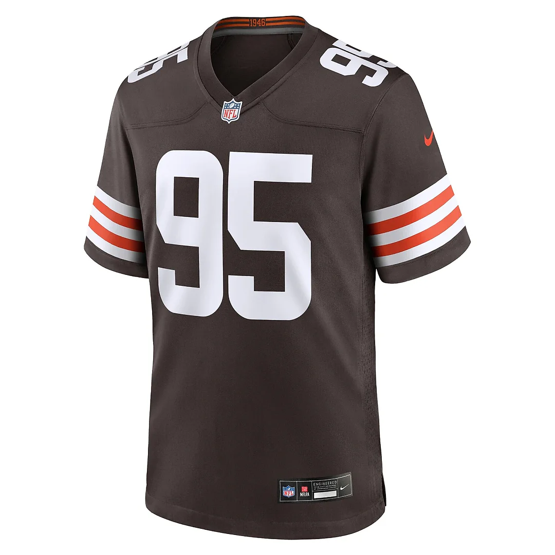 Zennovawear Myles Garrett Cleveland Browns Team Game Jersey - Brown