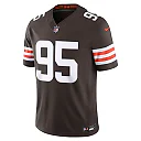 Zennovawear Myles Garrett Cleveland Browns Team Vapor FUSE. Stitched Limited Jersey - Brown