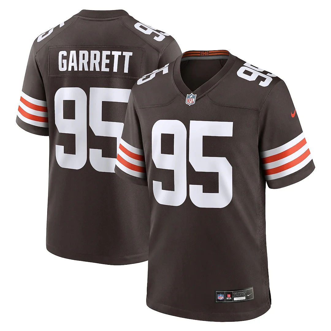 Zennovawear Myles Garrett Cleveland Browns Team Game Jersey - Brown