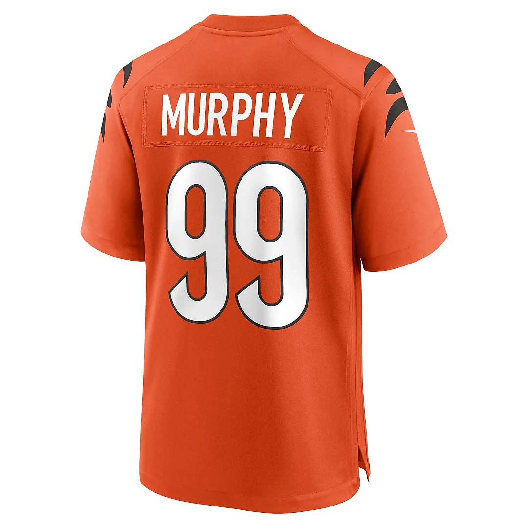 Zennovawear Myles Murphy Cincinnati Bengals Alternate Game Jersey - Orange