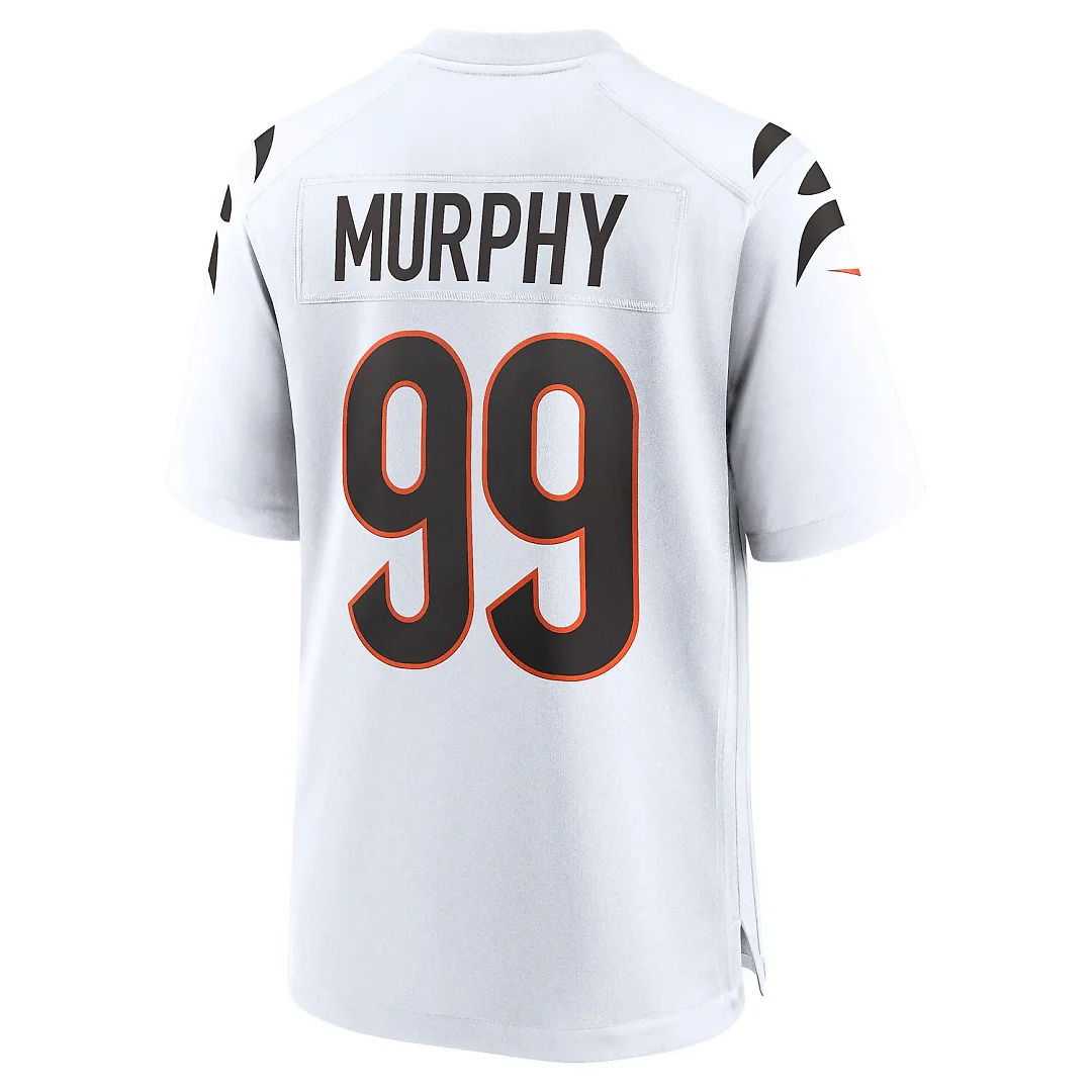 Zennovawear Myles Murphy Cincinnati Bengals Team Game Jersey - White