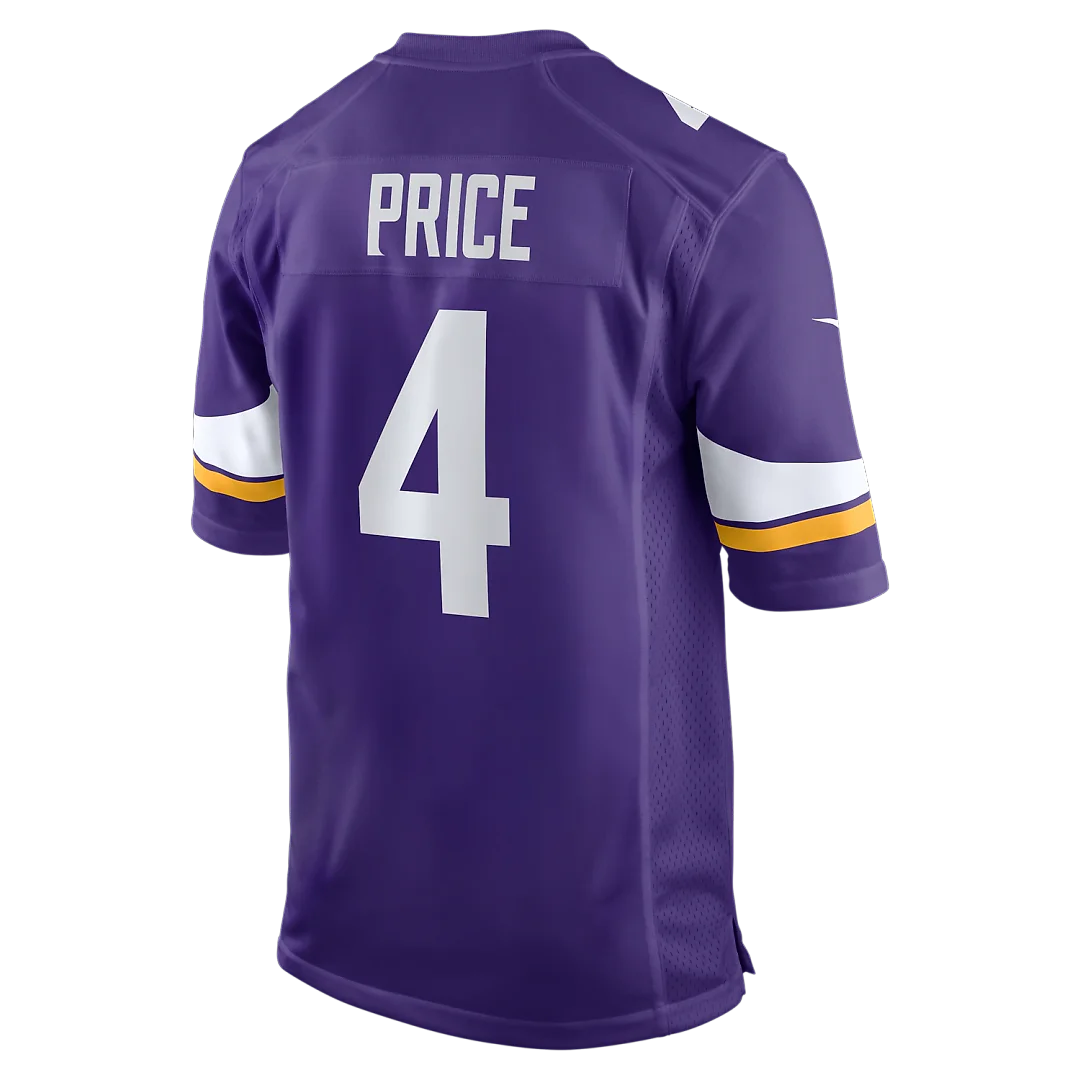 Zennovawear Myles Price Minnesota Vikings Team Game Jersey - Purple