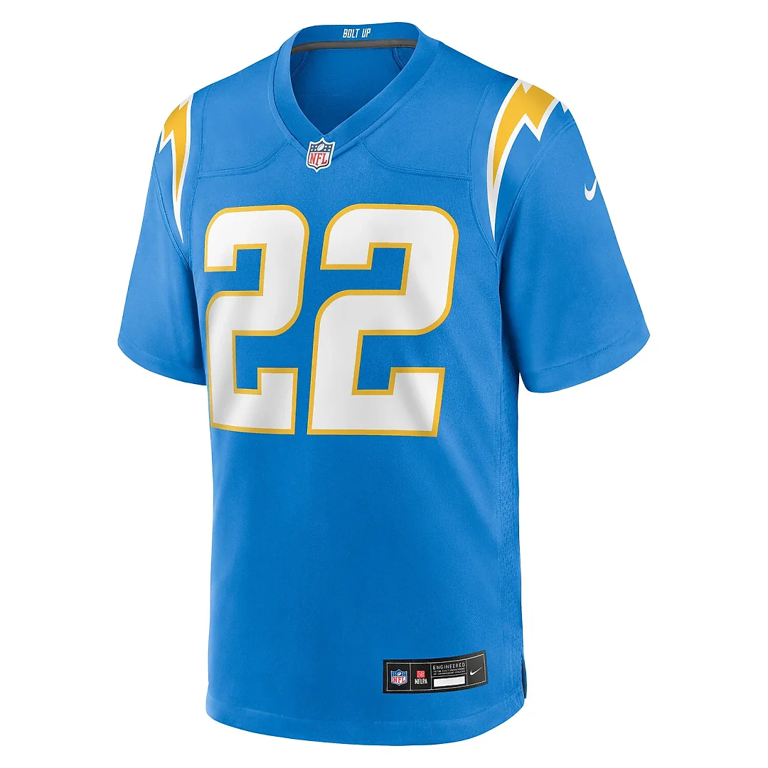 Zennovawear Najee Harris Los Angeles Chargers Game Player Jersey - Powder Blue