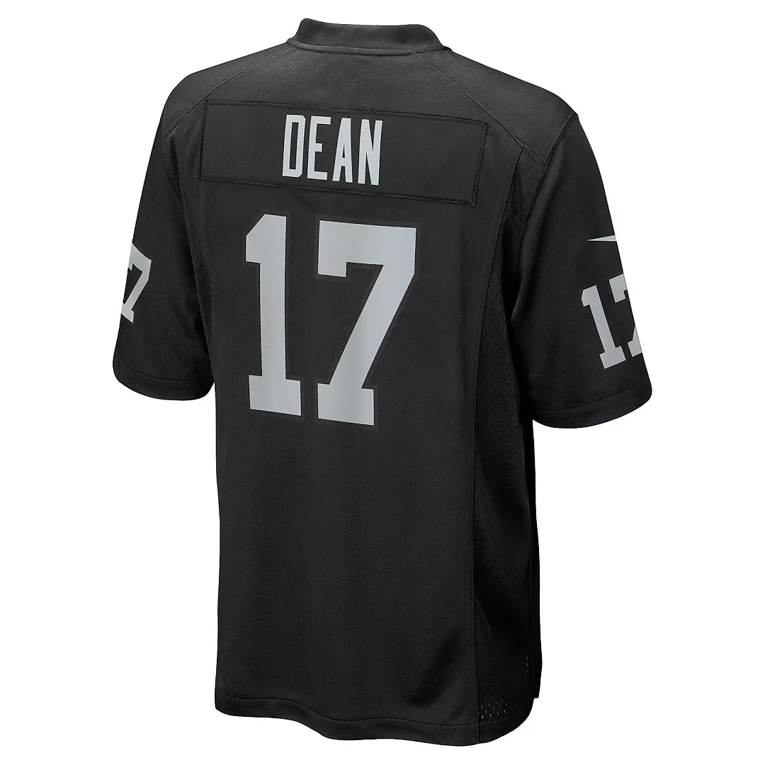 Zennovawear Nakobe Dean Las Vegas Raiders Team Game Jersey - Black
