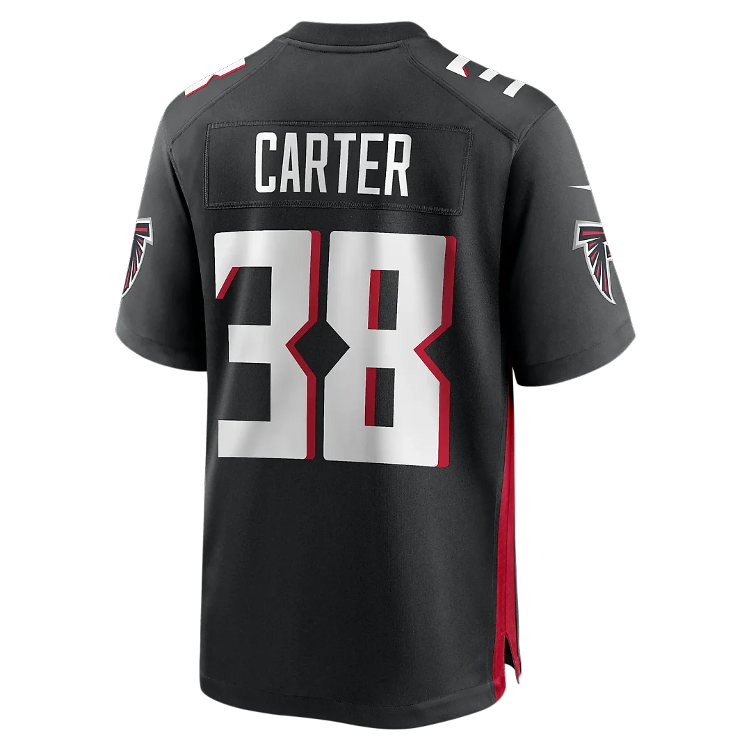 Zennovawear Nathan Carter Atlanta Falcons Team Game Jersey - Black