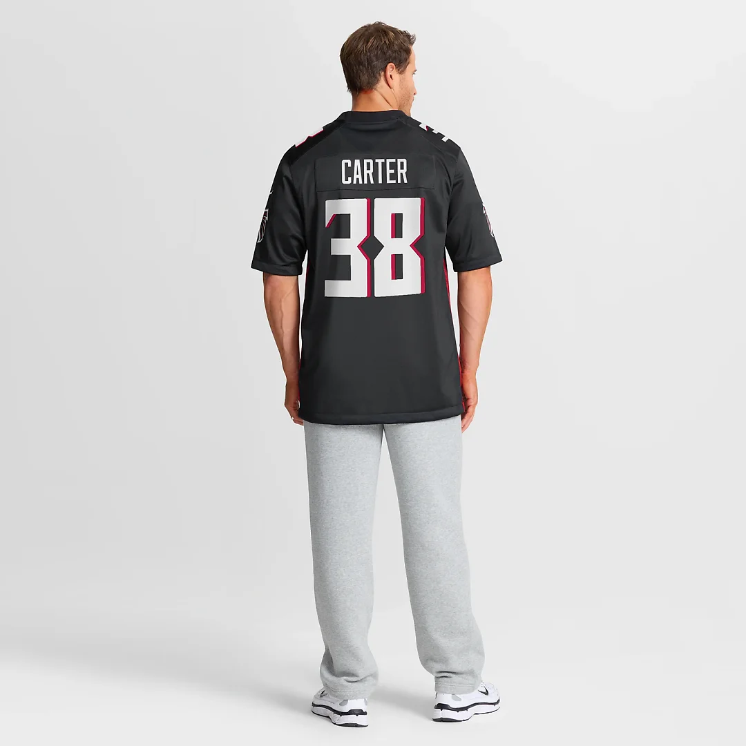 Zennovawear Nathan Carter Atlanta Falcons Team Game Jersey - Black