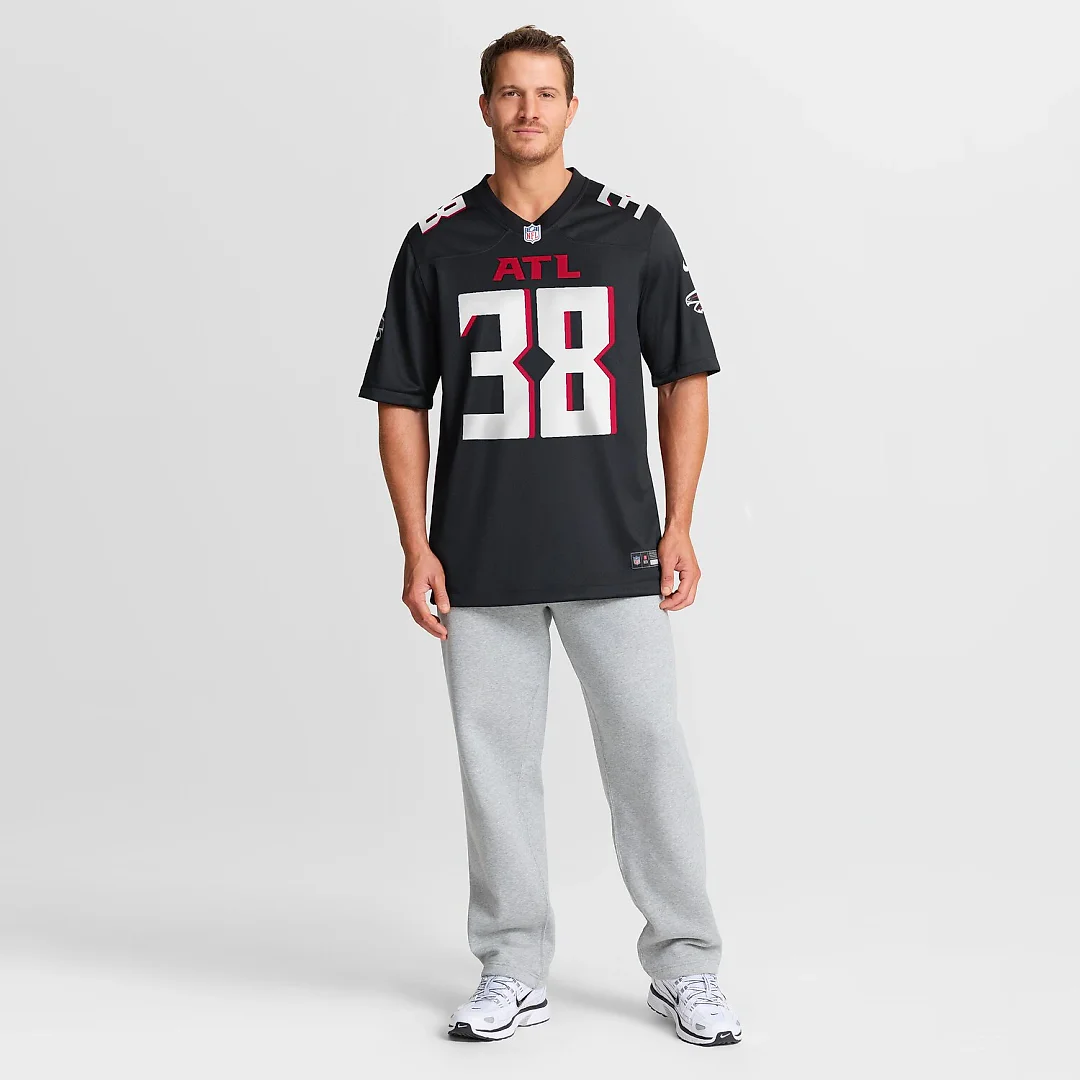 Zennovawear Nathan Carter Atlanta Falcons Team Game Jersey - Black