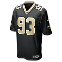 Zennovawear Nathan Shepherd New Orleans Saints Game Jersey - Black
