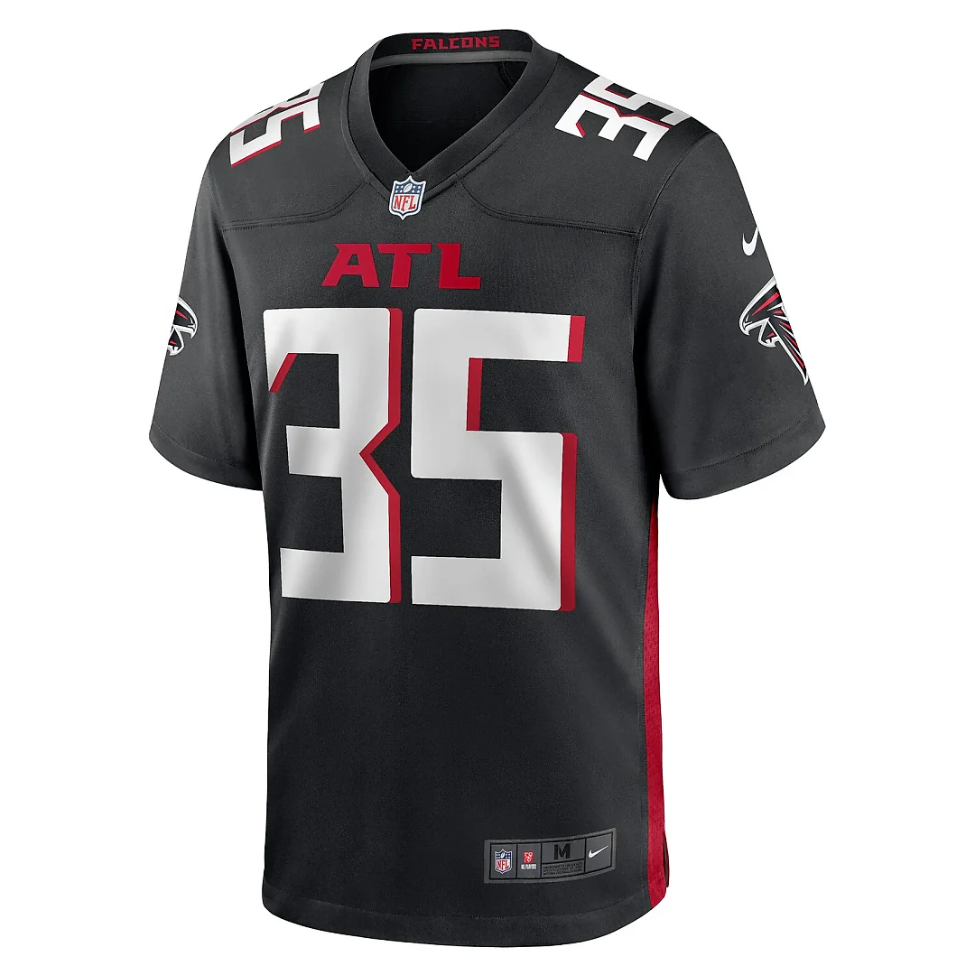 Zennovawear Natrone Brooks Atlanta Falcons Team Game Jersey - Black