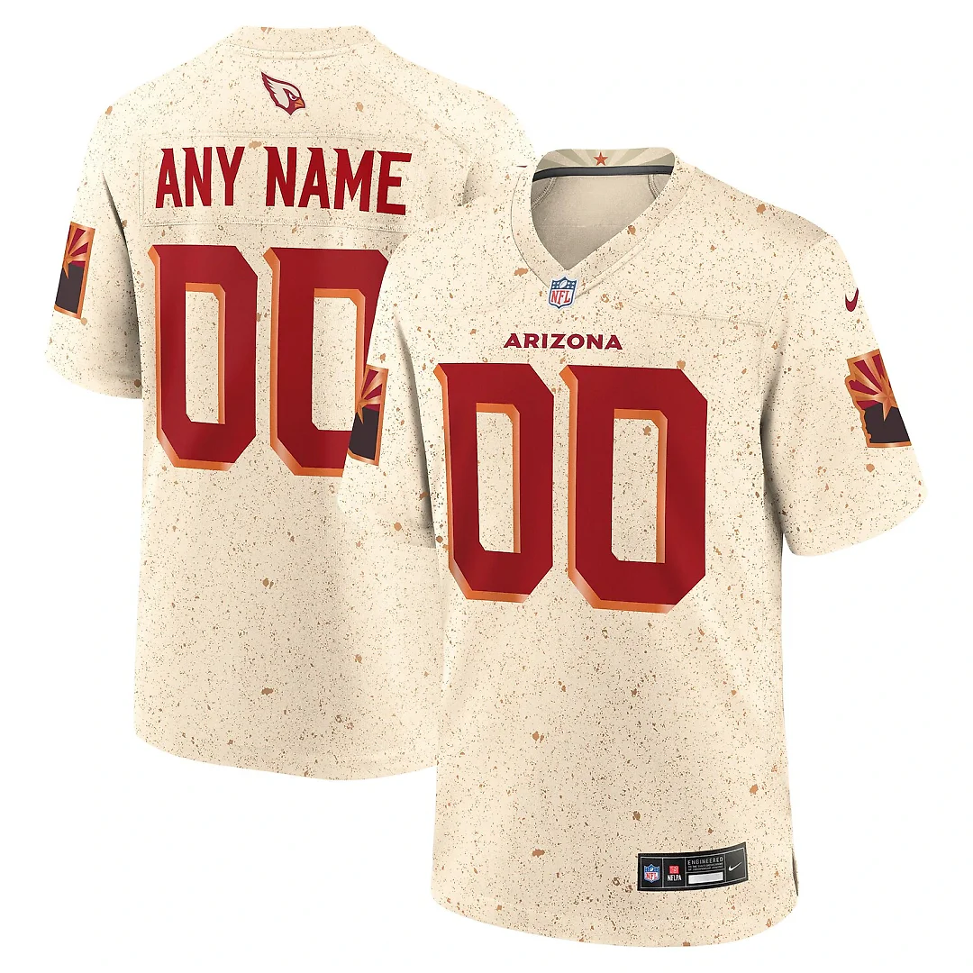 Zennovawear Arizona Cardinals 2025 Rivalries Collection Custom Game Jersey - Natural