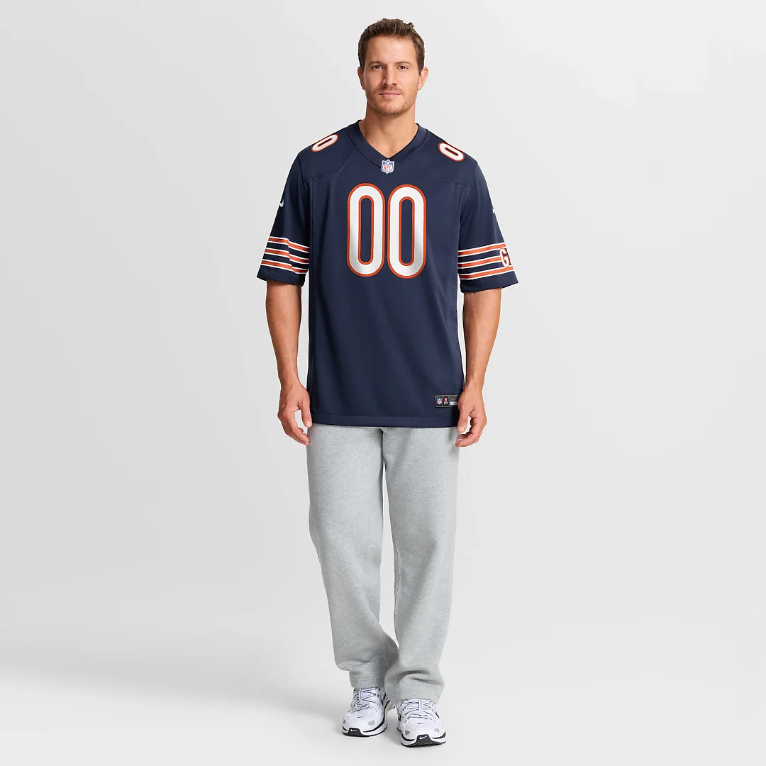 Zennovawear Chicago Bears Custom Game Jersey - Navy