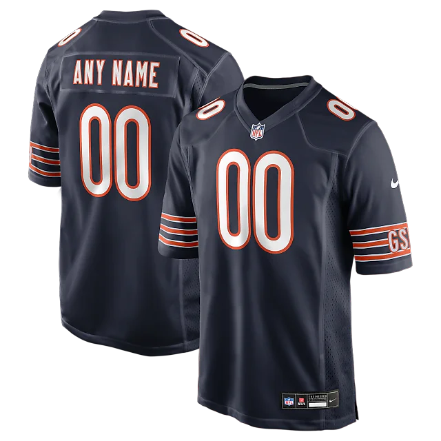 Zennovawear Chicago Bears Custom Game Jersey - Navy