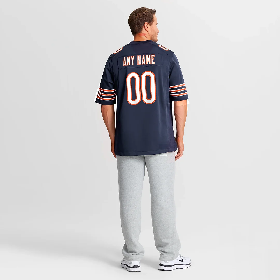 Zennovawear Chicago Bears Custom Game Jersey - Navy