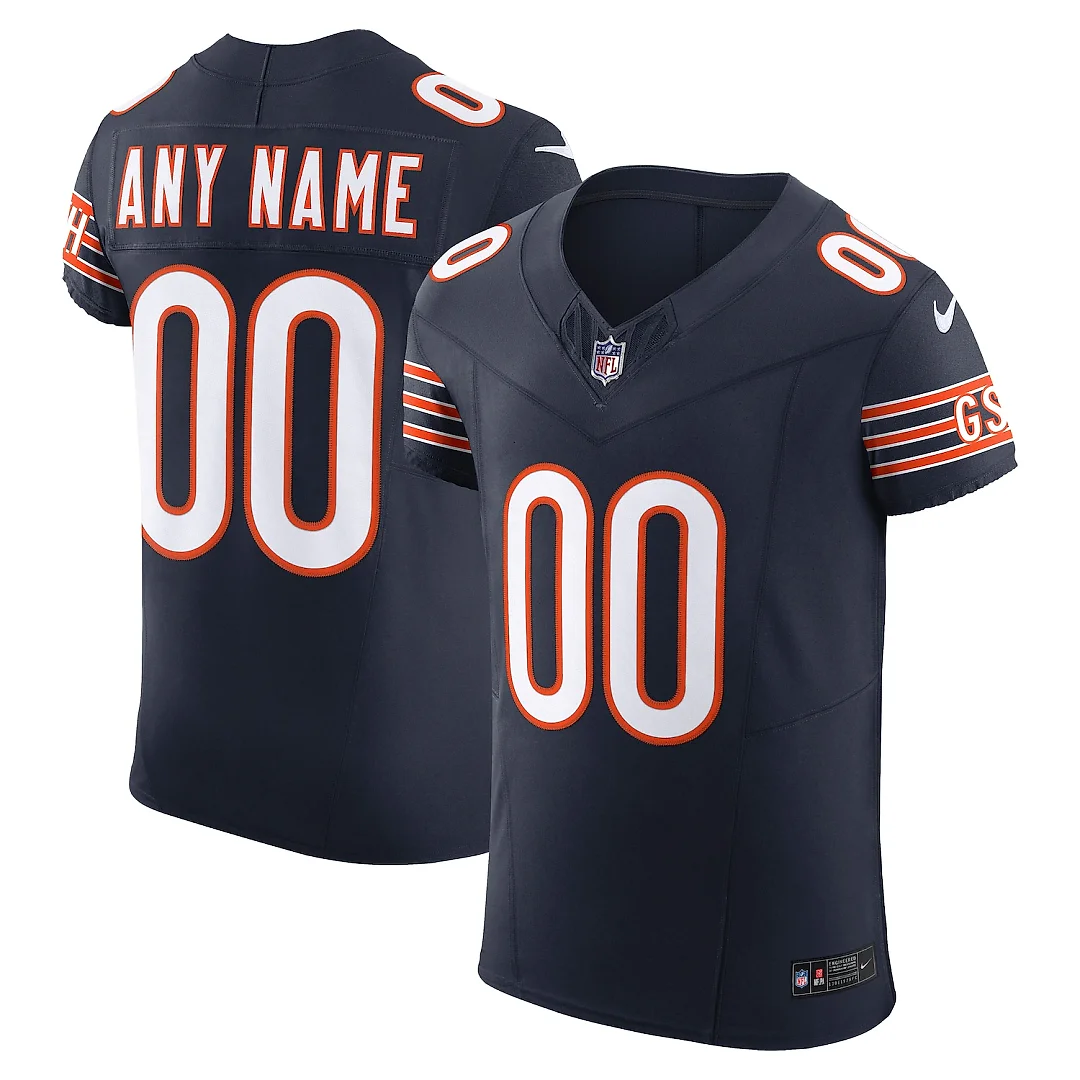 Zennovawear Chicago Bears Vapor FUSE. Elite Custom Jersey - Navy