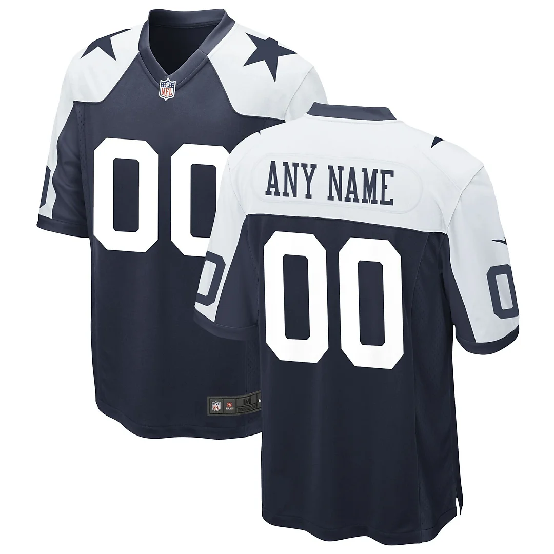 Zennovawear Dallas Cowboys Alternate Custom Game Jersey - Navy