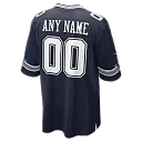 Zennovawear Dallas Cowboys Custom Game Jersey - Navy