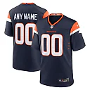 Zennovawear Denver Broncos Alternate Mile High Collection Custom Game Jersey - Navy