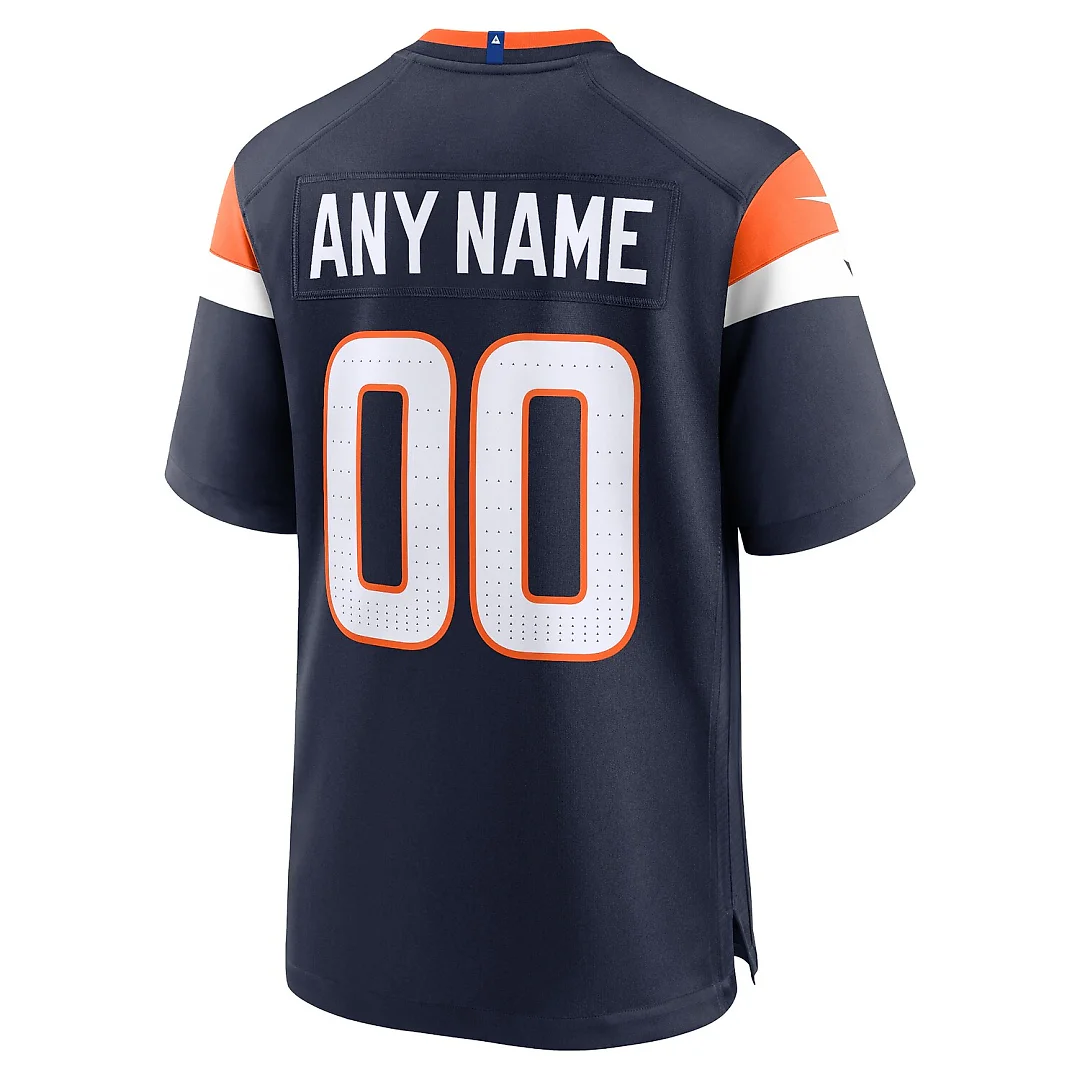 Zennovawear Denver Broncos Alternate Mile High Collection Custom Game Jersey - Navy