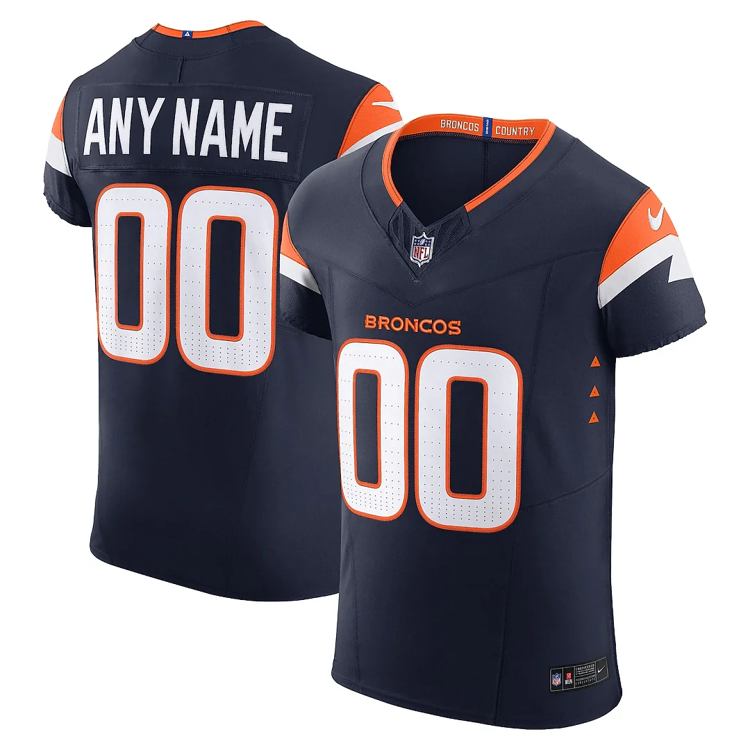 Zennovawear Denver Broncos Alternate Vapor FUSE. Elite Custom Jersey - Navy