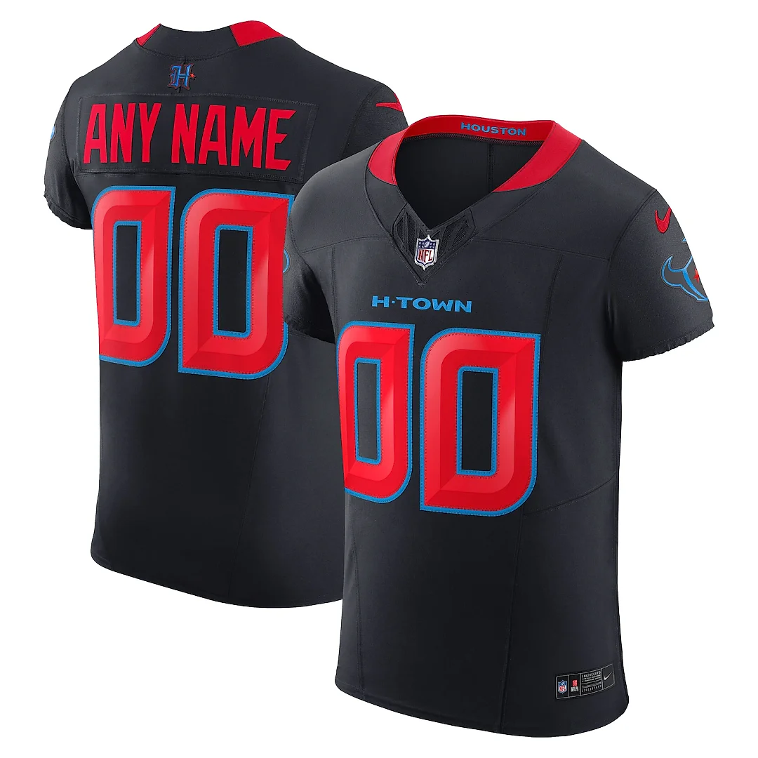 Zennovawear Houston Texans Alternate Vapor FUSE. Elite Custom Jersey - Navy