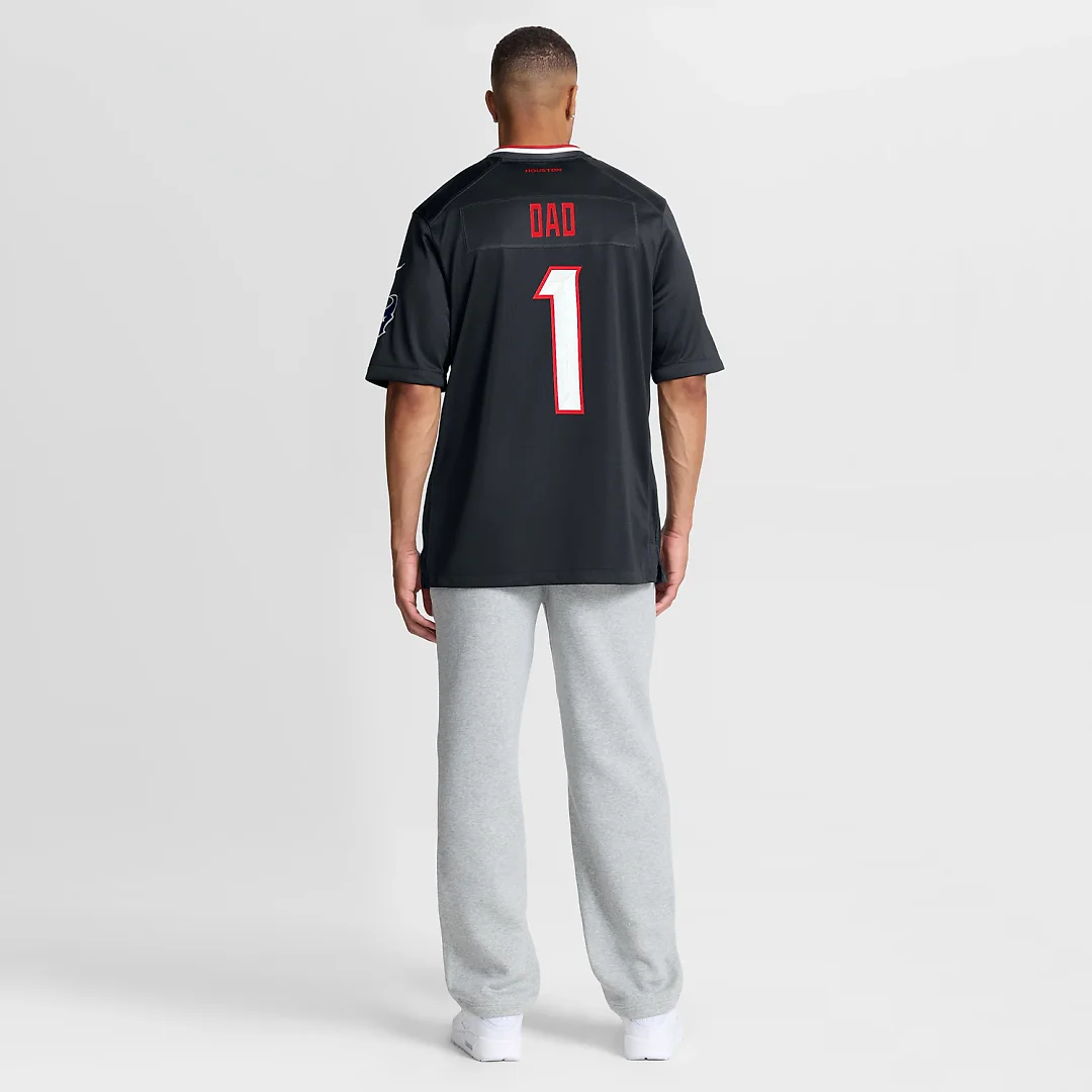 Zennovawear Houston Texans #1 Dad Game Jersey - Navy