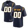 Zennovawear Los Angeles Chargers Alternate Custom Game Jersey - Navy