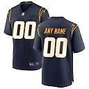Zennovawear Los Angeles Chargers Alternate Custom Game Jersey - Navy