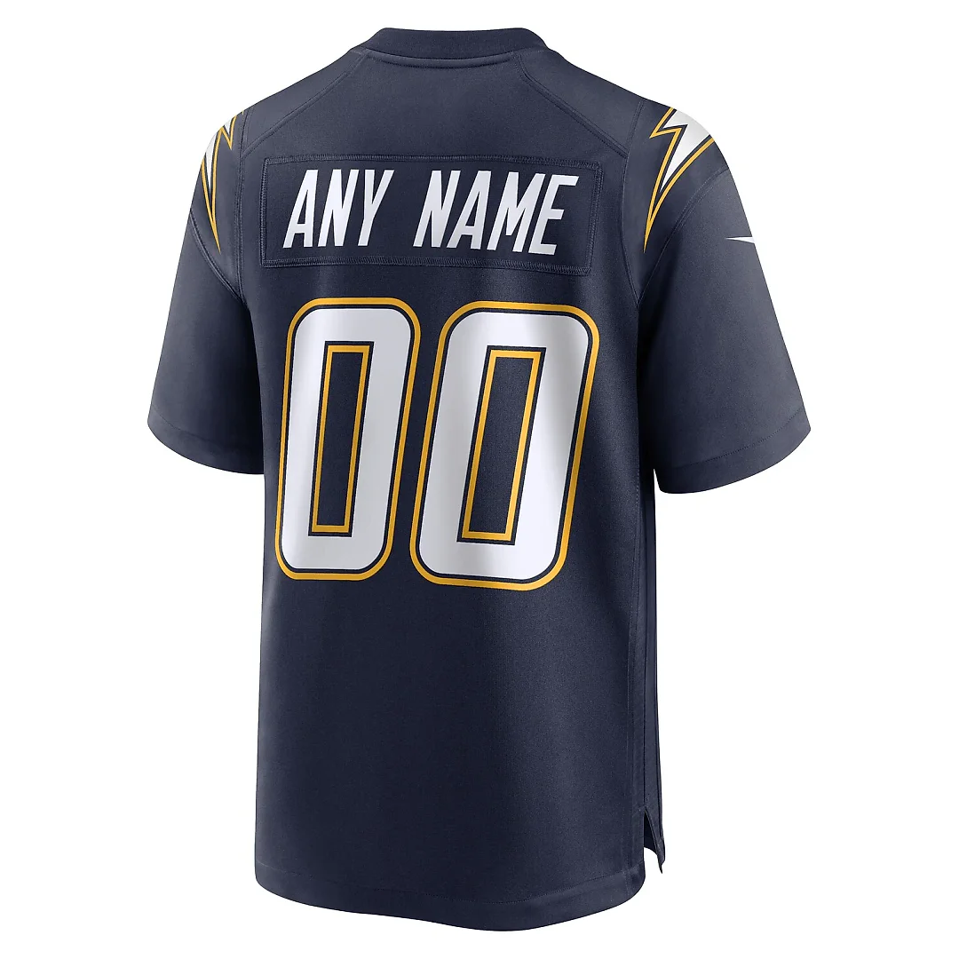 Zennovawear Los Angeles Chargers Alternate Super Chargers Game Custom Jersey - Navy