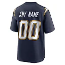 Zennovawear Los Angeles Chargers Alternate Super Chargers Game Custom Jersey - Navy