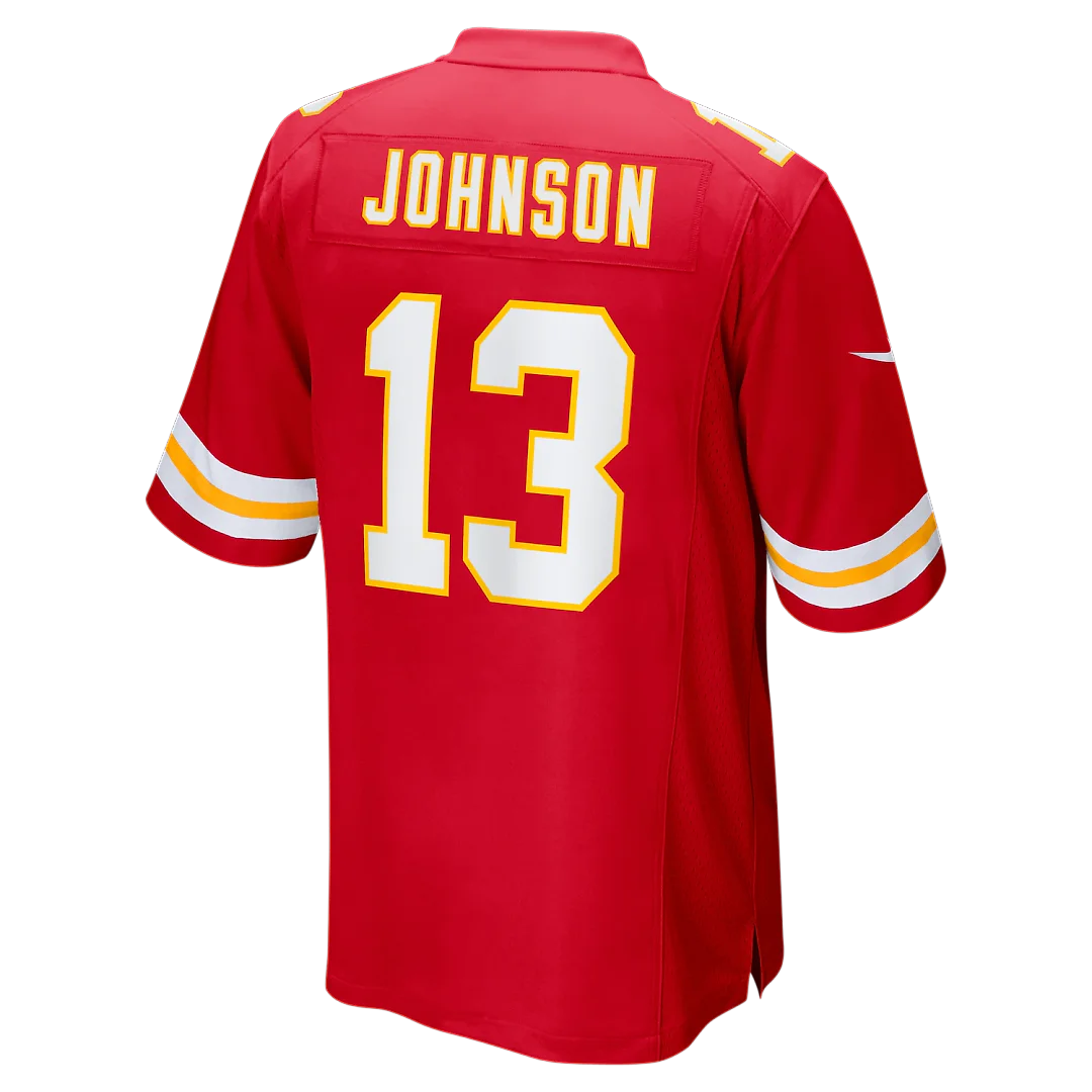 Zennovawear Nazeeh Johnson Kansas City Chiefs Game Player Jersey - Red