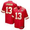 Zennovawear Nazeeh Johnson Kansas City Chiefs Game Player Jersey - Red