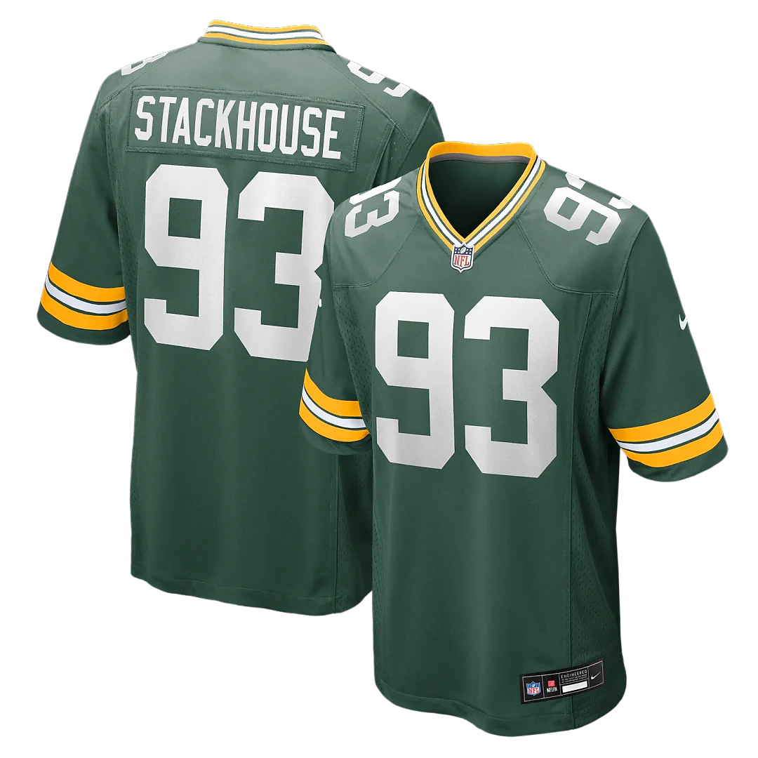 Zennovawear Nazir Stackhouse Green Bay Packers Team Game Jersey - Green