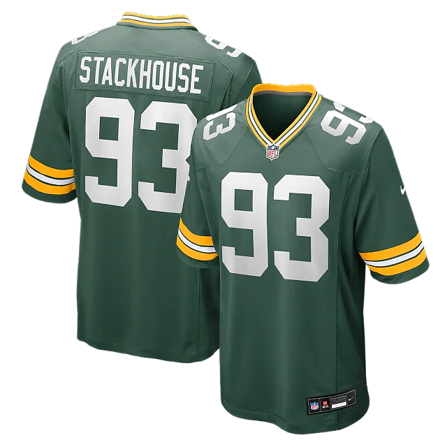 Zennovawear Nazir Stackhouse Green Bay Packers Team Game Jersey - Green