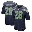 Zennovawear Nehemiah Pritchett Seattle Seahawks Game Jersey - College Navy