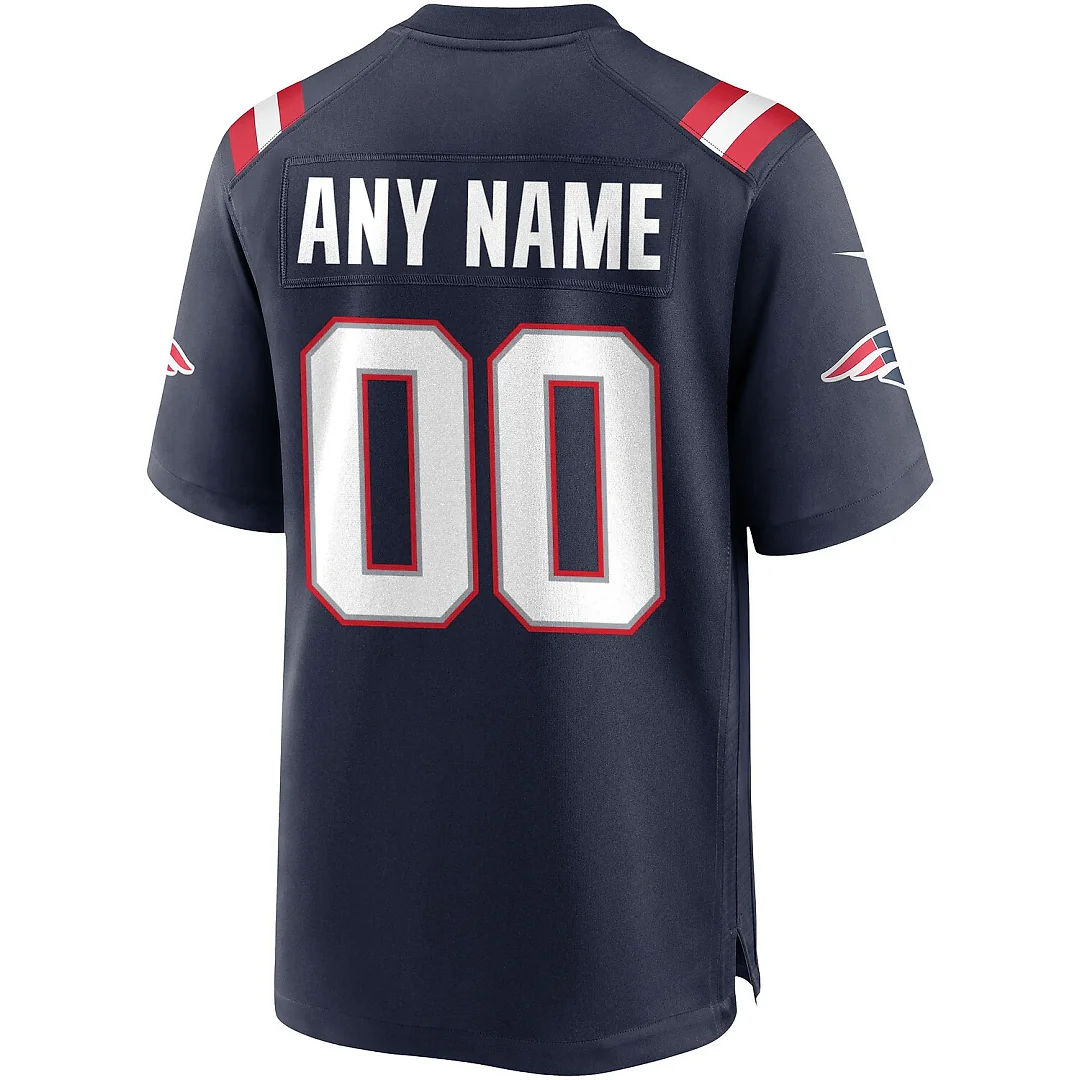 Zennovawear New England Patriots Custom Game Jersey - Navy