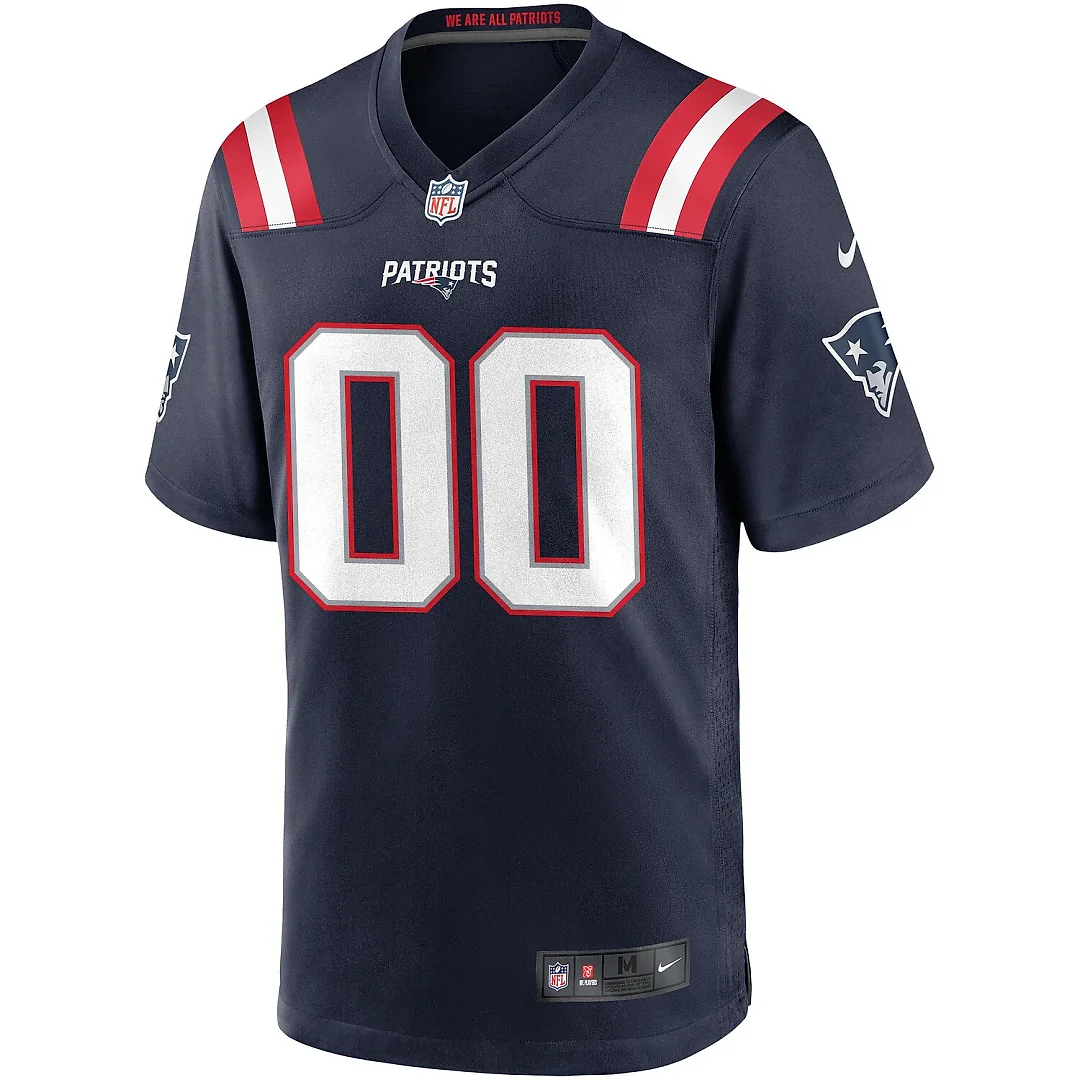 Zennovawear New England Patriots Custom Game Jersey - Navy